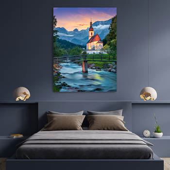 Wall Art | Church of Ramsau in Berchtesgadener Land