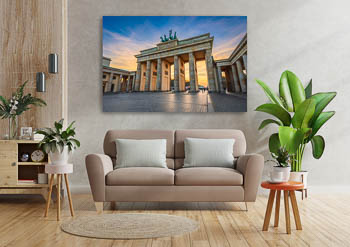 Wall Art | Brandenburg gate in Berlin during sunset