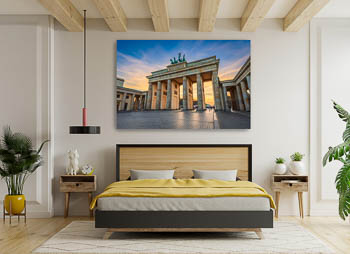 Wall Art | Brandenburg gate in Berlin during sunset