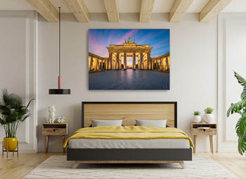 Wall Art | Brandenburg gate in Berlin during sunset