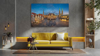 Wall Art | Market square of Bremen at night