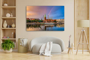 Wall Art | Rainbow over Schlachte in Bremen