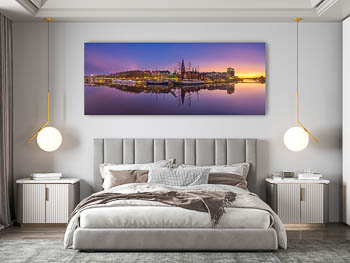 Wall Art | Panorama of Schlachte in Bremen