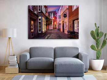Wall Art | Schnoor in Bremen at night