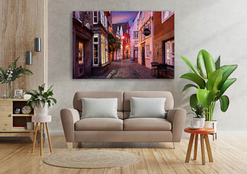 Wall Art | Schnoor in Bremen at night