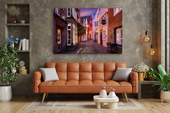 Wall Art | Schnoor in Bremen at night