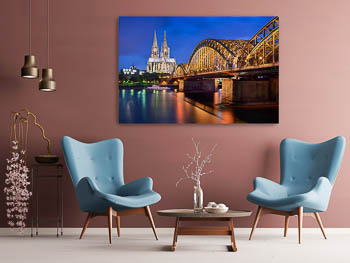 Wall Art | Cologne Cathedral at night