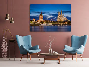 Wall Art | Old town and cathedral in Cologne