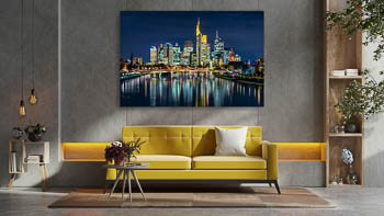 Wall Art | Night skyline of Frankfurt