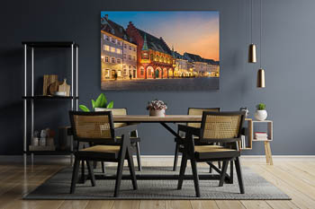 Wall Art | Sunset at the Munsterplatz in Freiburg