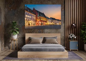 Wall Art | Sunset at the Munsterplatz in Freiburg
