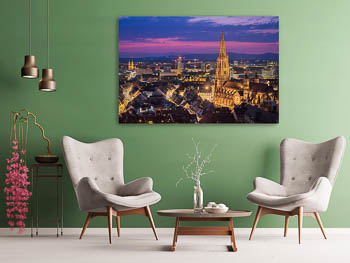Wall Art | Freiburg at night