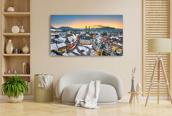 Wandbild | Winternacht Panorama von Goslar