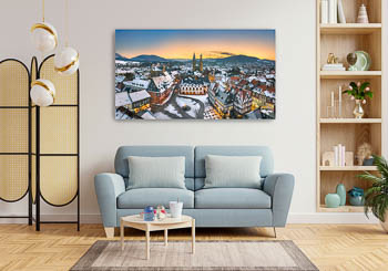 Wandbild | Winternacht Panorama von Goslar