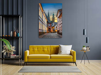 Wall Art | Old town of Goslar at night
