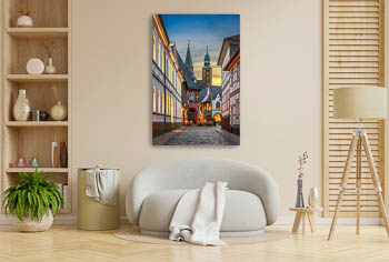Wall Art | Old town of Goslar at night