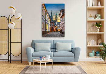 Wall Art | Old town of Goslar at night