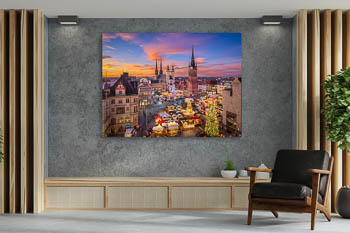 Wall Art | Sunset skyline of Halle (Saale)