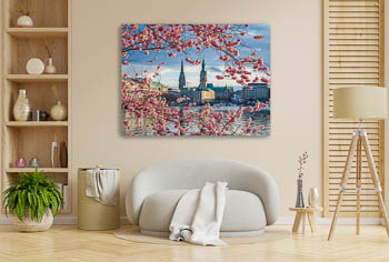 Wandbild | Kirschblüten in Hamburg