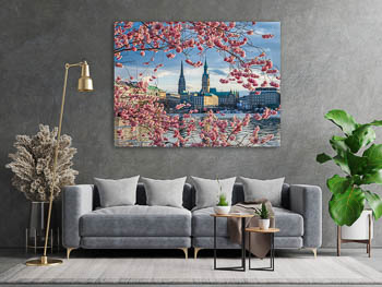 Wandbild | Kirschblüten in Hamburg