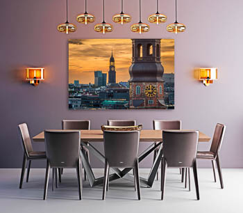 Wandbild | Kirchtürme in Hamburg