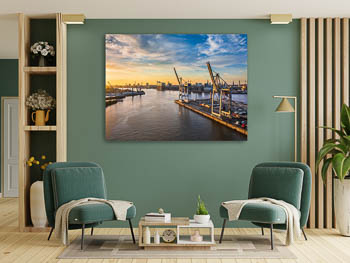 Wall Art | Container terminal in the port of Hamburg