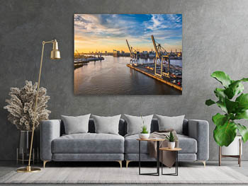 Wandbild | Containerterminal im Hamburger Hafen