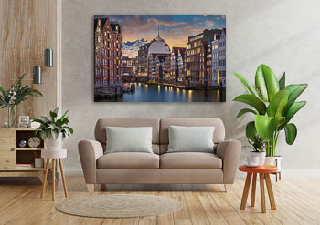 Wall Art | Nikolaifleet and Elbphilharmonie in Hamburg
