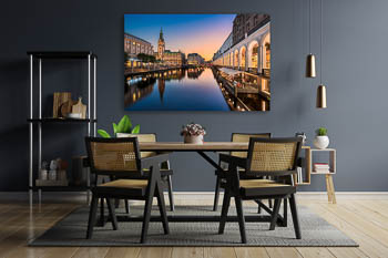 Wall Art | Sunset at the Town Hall in Hamburg