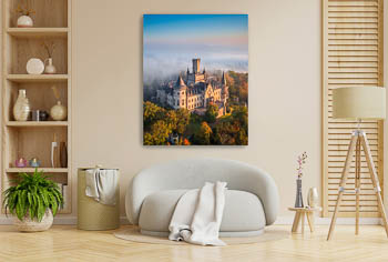 Wall Art | Marienburg Castle on a foggy morning