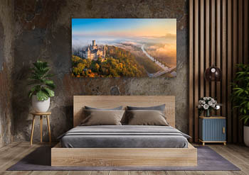 Wall Art | Marienburg Castle on a foggy morning