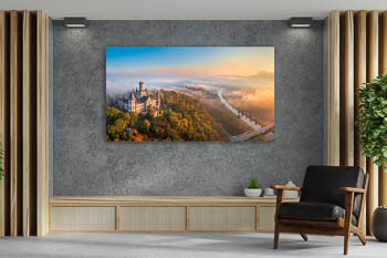 Wandbild | Schloss Marienburg an einem nebligen Morgen