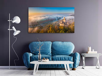 Wall Art | Marienburg Castle on a foggy morning