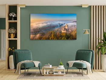 Wall Art | Marienburg Castle on a foggy morning