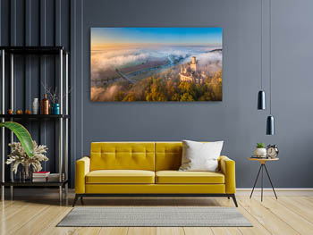 Wall Art | Marienburg Castle on a foggy morning