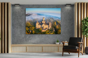 Wall Art | Marienburg Castle on a foggy morning
