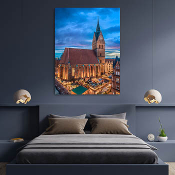 Wall Art | Christmas market in Hannover
