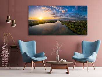 Wall Art | Panorama of the Maschsee lake in Hannover