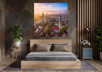 Wandbild | Luftaufnahme der Altstadt von Hannover