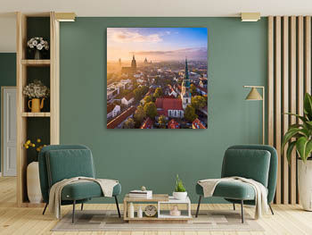 Wandbild | Luftaufnahme der Altstadt von Hannover