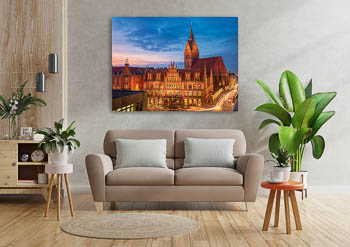 Wall Art | Old Town Hall and Marktkirche in Hannover
