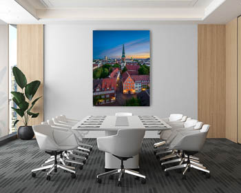 Wall Art | Old town of Hannover with Kreuzkirche church