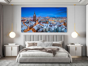 Wall Art | Winter skyline of Hannover