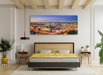Wandbild | Skyline von Hannover bei Nacht