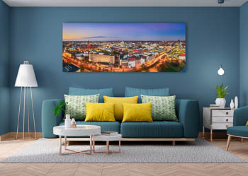 Wandbild | Skyline von Hannover bei Nacht