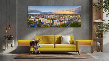 Wandbild | Skyline von Hannover bei Sonnenuntergang