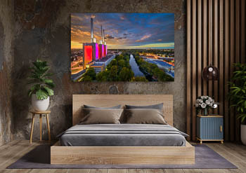 Wall Art | Sunset skyline of Hannover