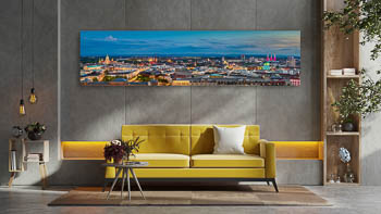 Wall Art | Skyline panorama of Hannover at night