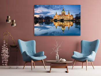 Wall Art | Town Hall of Hannover at night