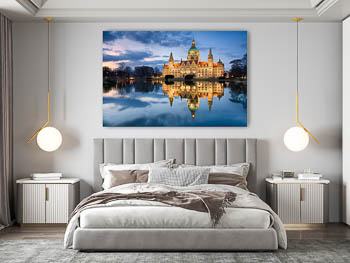 Wall Art | Town Hall of Hannover at night